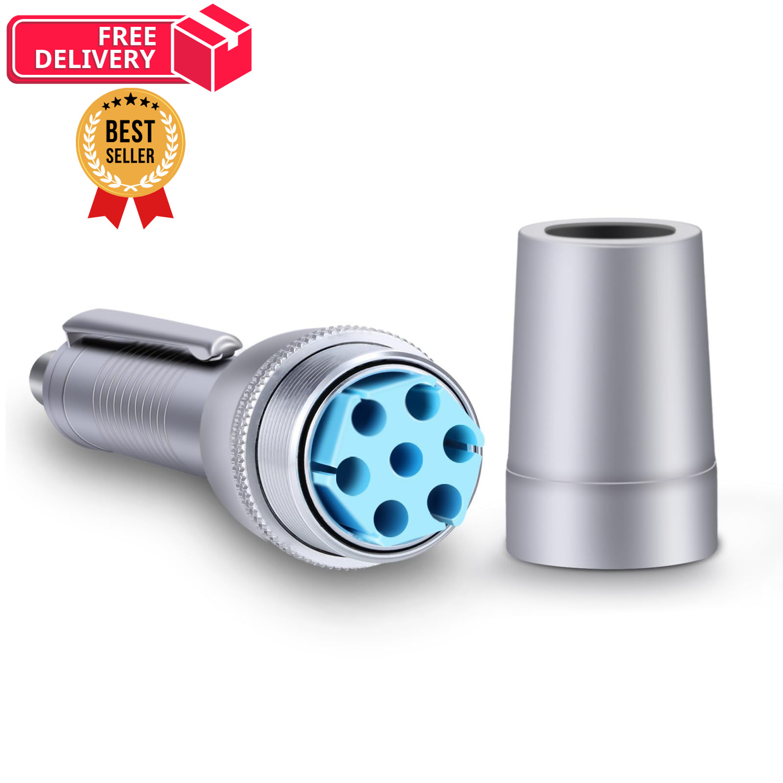 Seven-Pin Lancing Device Blood Lancet Pen SEVEN-PIN LANCING DEVICE, Silver