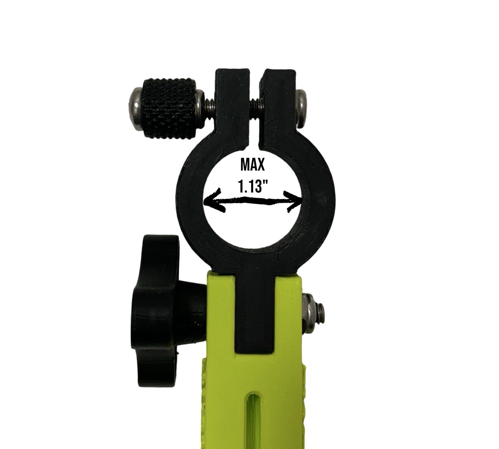 Arrow pointer For Forward Facing Sonar Pole - Glow Stick Slot- Livescope -YELLOW