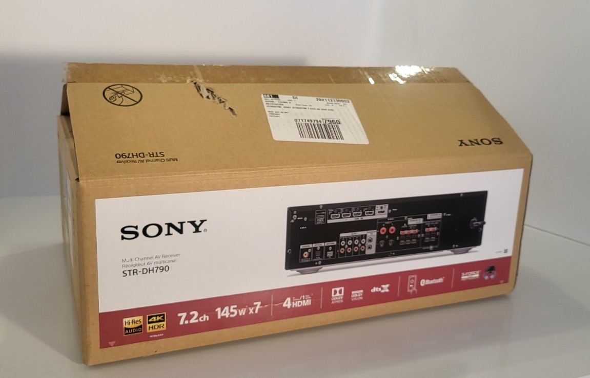 Sony STR-DH790 7.2Ch A/V Receiver Dolby Atmos DTS:X Bluetooth HDMI Black