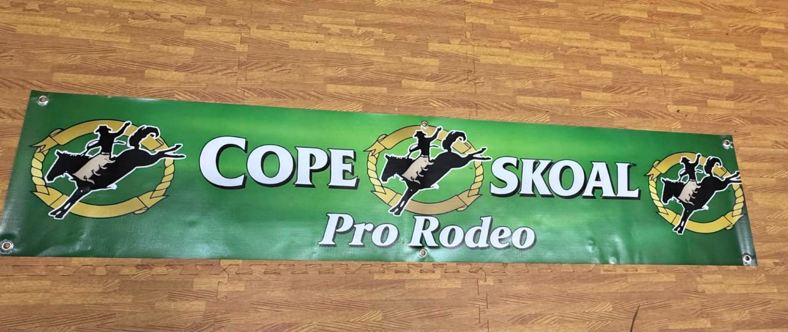 Cope Skoal Pro Rodeo Banner 70x14 Vinyl Western Cowboy Bull Riding Sign Ranch
