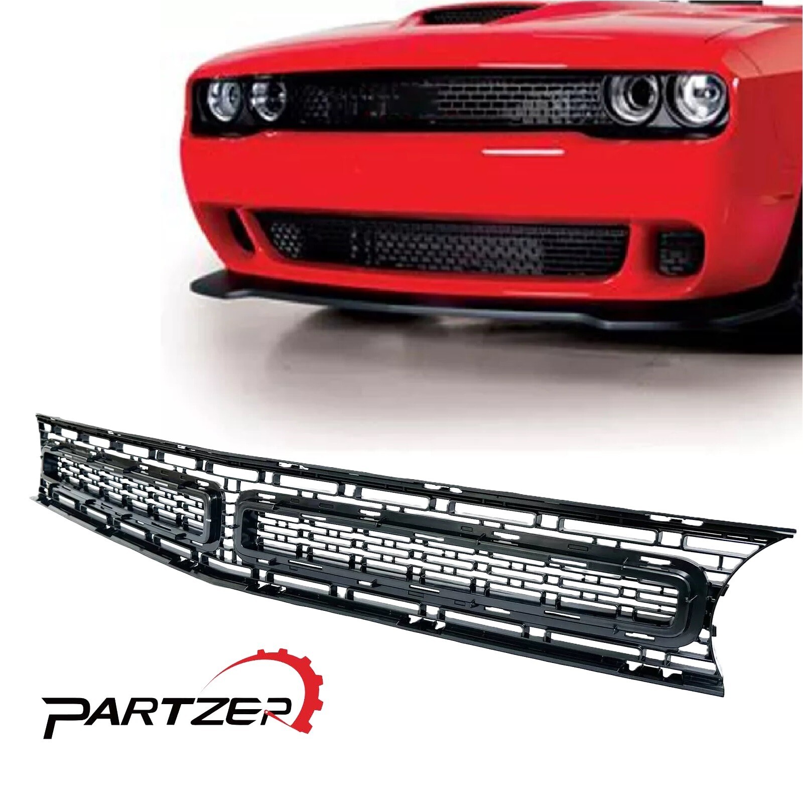For Dodge Challenger GT SXT R/T Front Bumper Upper Grille 2015-2022 Black New