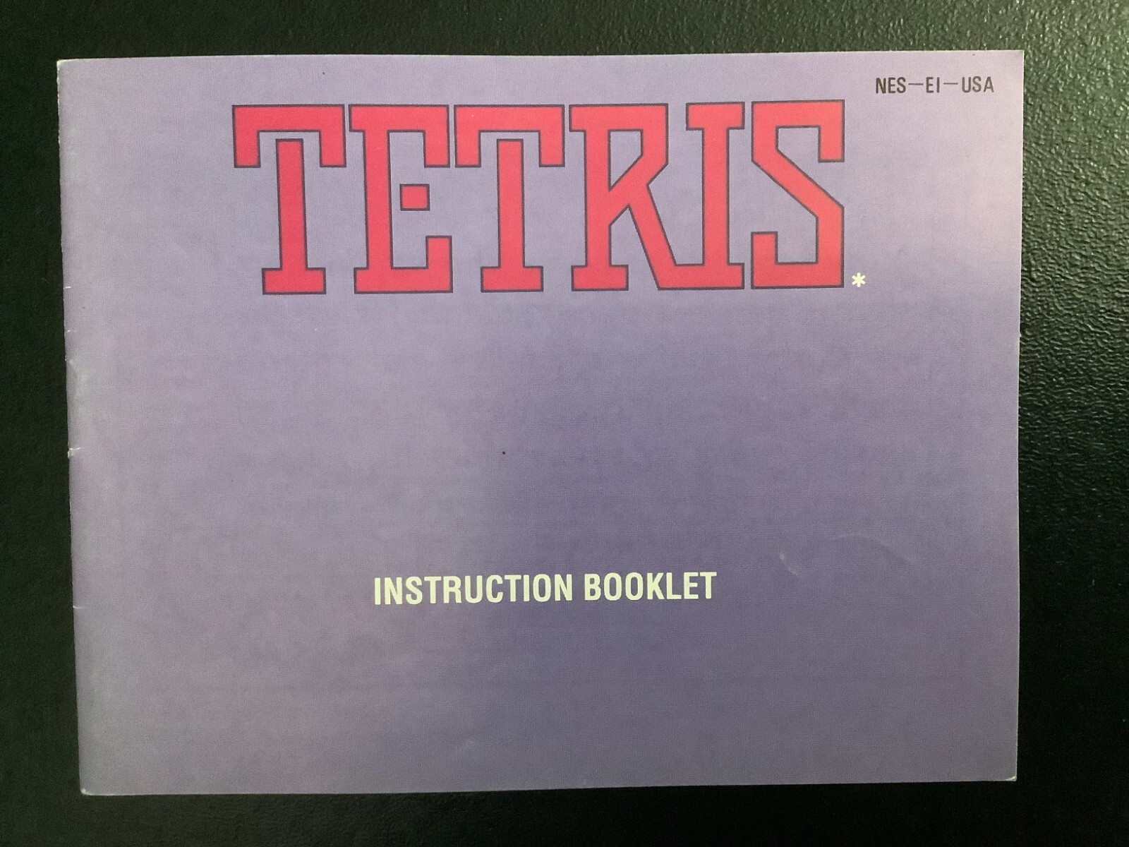 Tetris NES Nintendo Instruction Manual Only - Good Shape