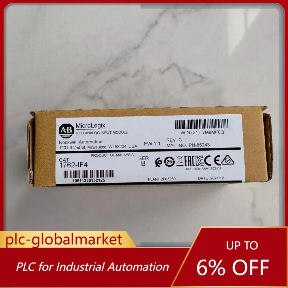 AB 1762-IF4 MicroLogix 4 CH Analog Input Module New Factory Sealed US