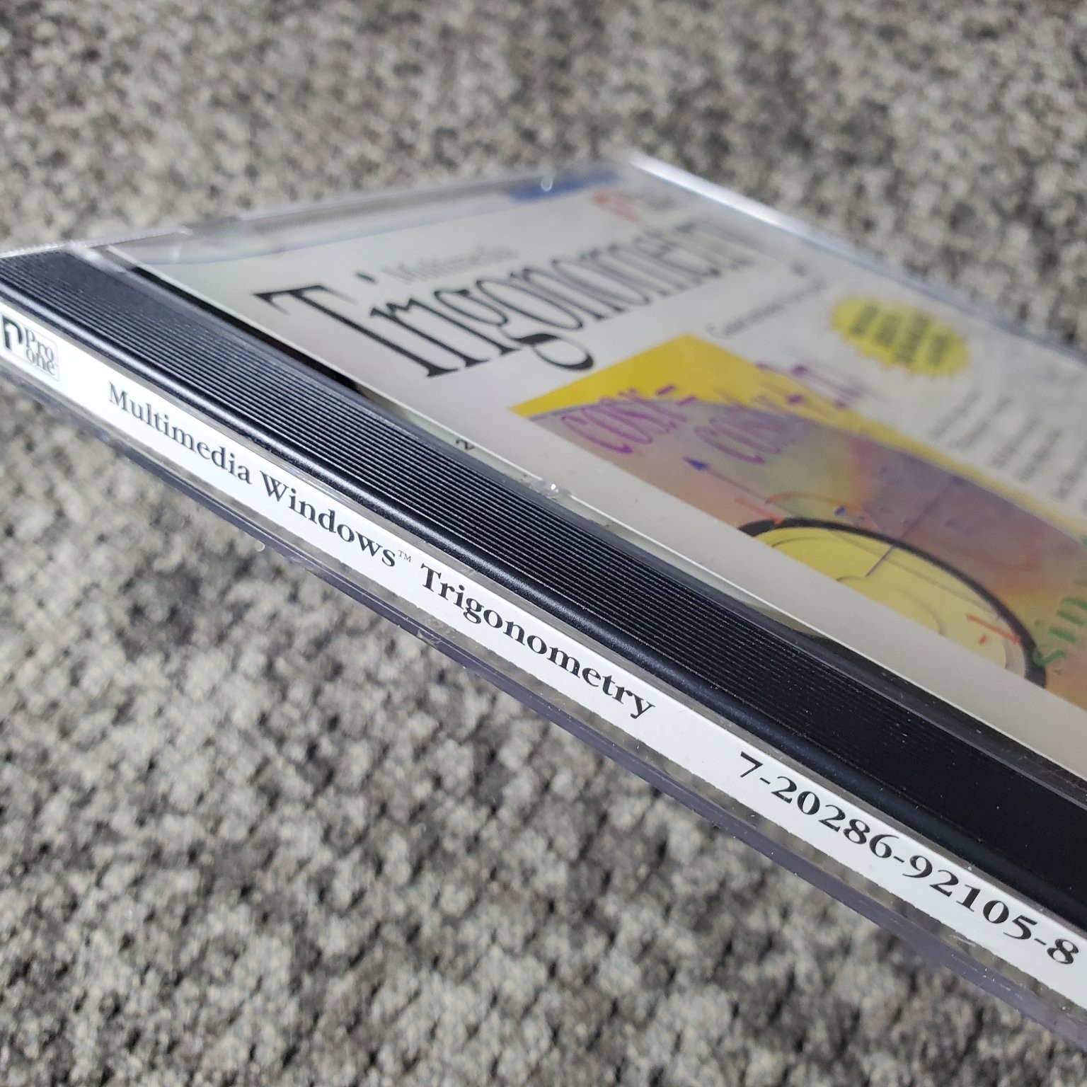 Pro One Software – Multimedia Trigonometry CD-ROM 1995 IBM Windows Education