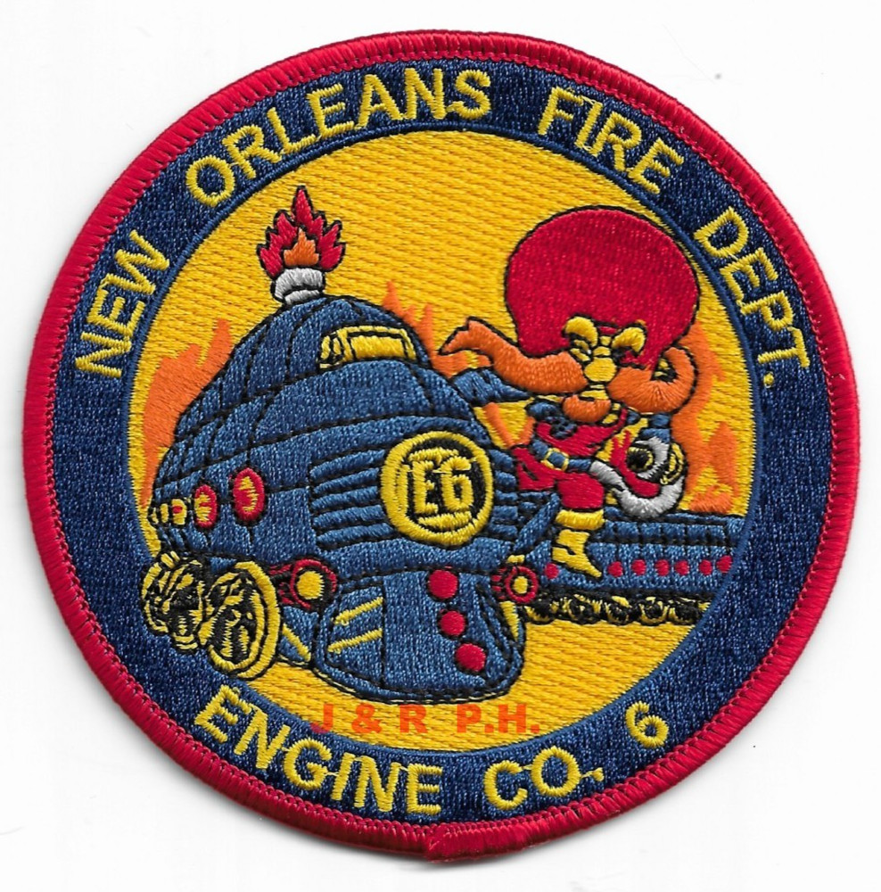 New Orleans Engine - 6 "Train", Louisiana (4" round size) fire patch