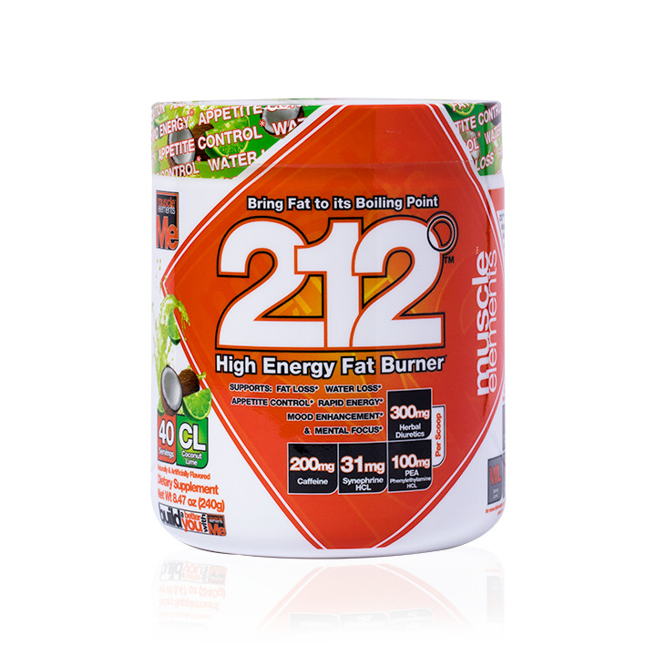 Muscle Elements 212 Pre Workout Fat Burner - COCONUT LIME, 40 Servings