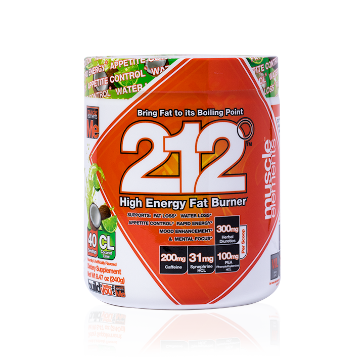 Muscle Elements 212 Pre Workout Fat Burner - COCONUT LIME, 40 Servings