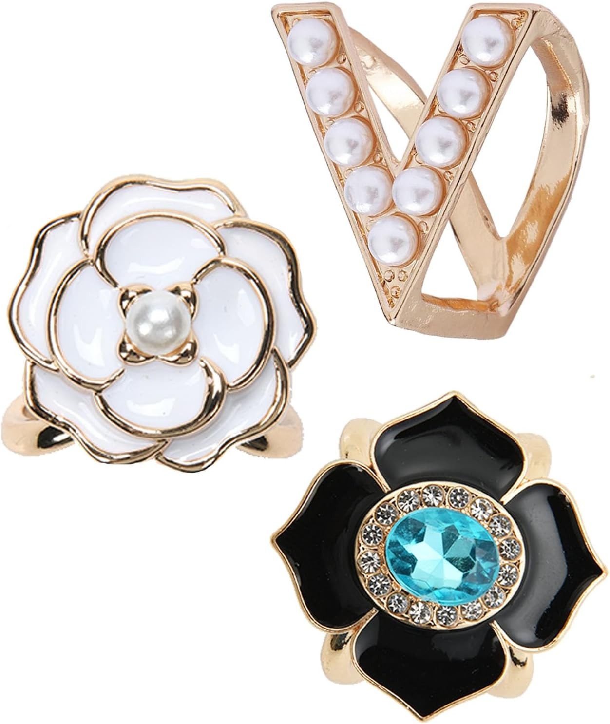 Scarf Rings Bule And Slides For Women Scarves Pin Tshirt Ties Clip For