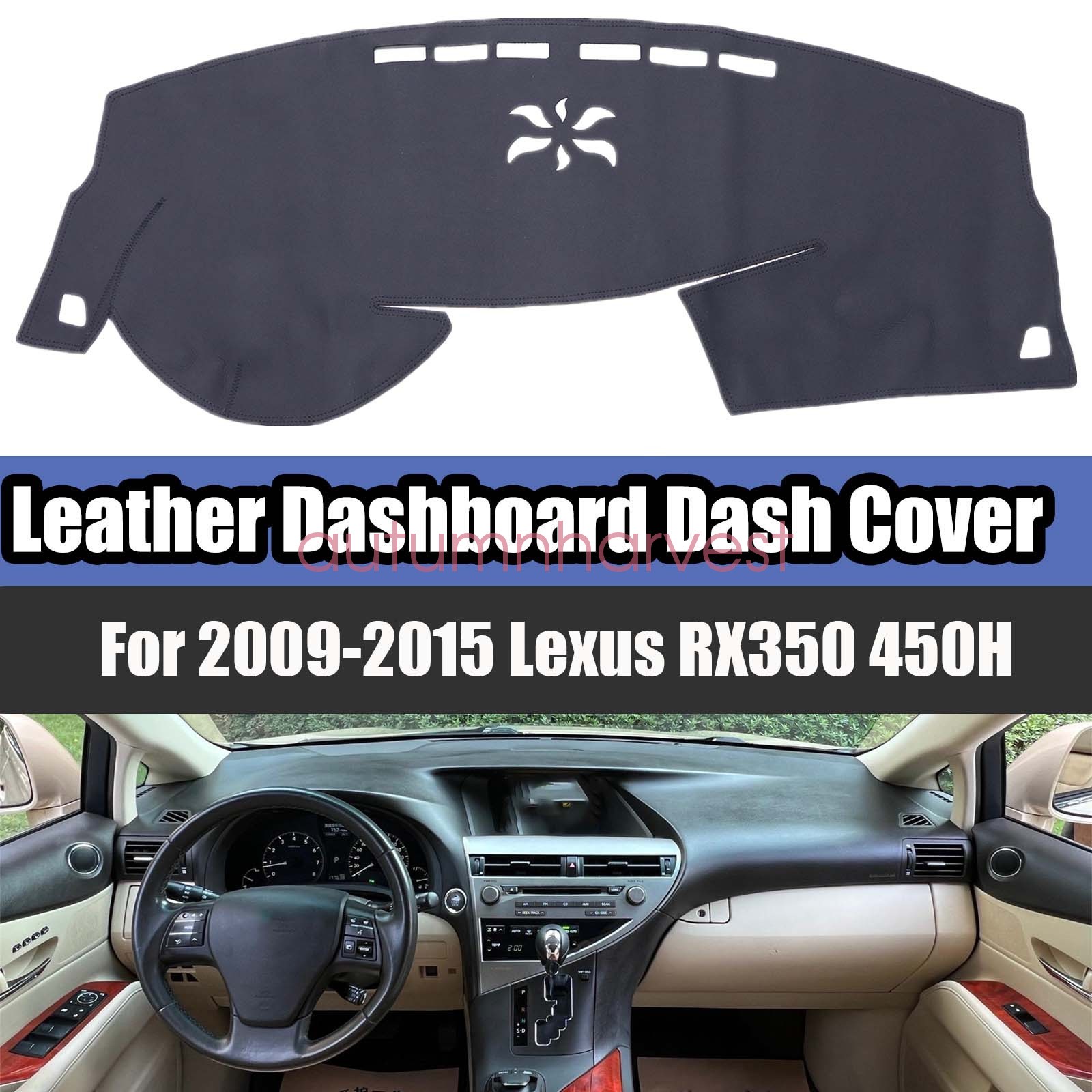 New For 2009-2015 Lexus RX350 450H Leather Dashboard Dash Cover Dashmat Carpet