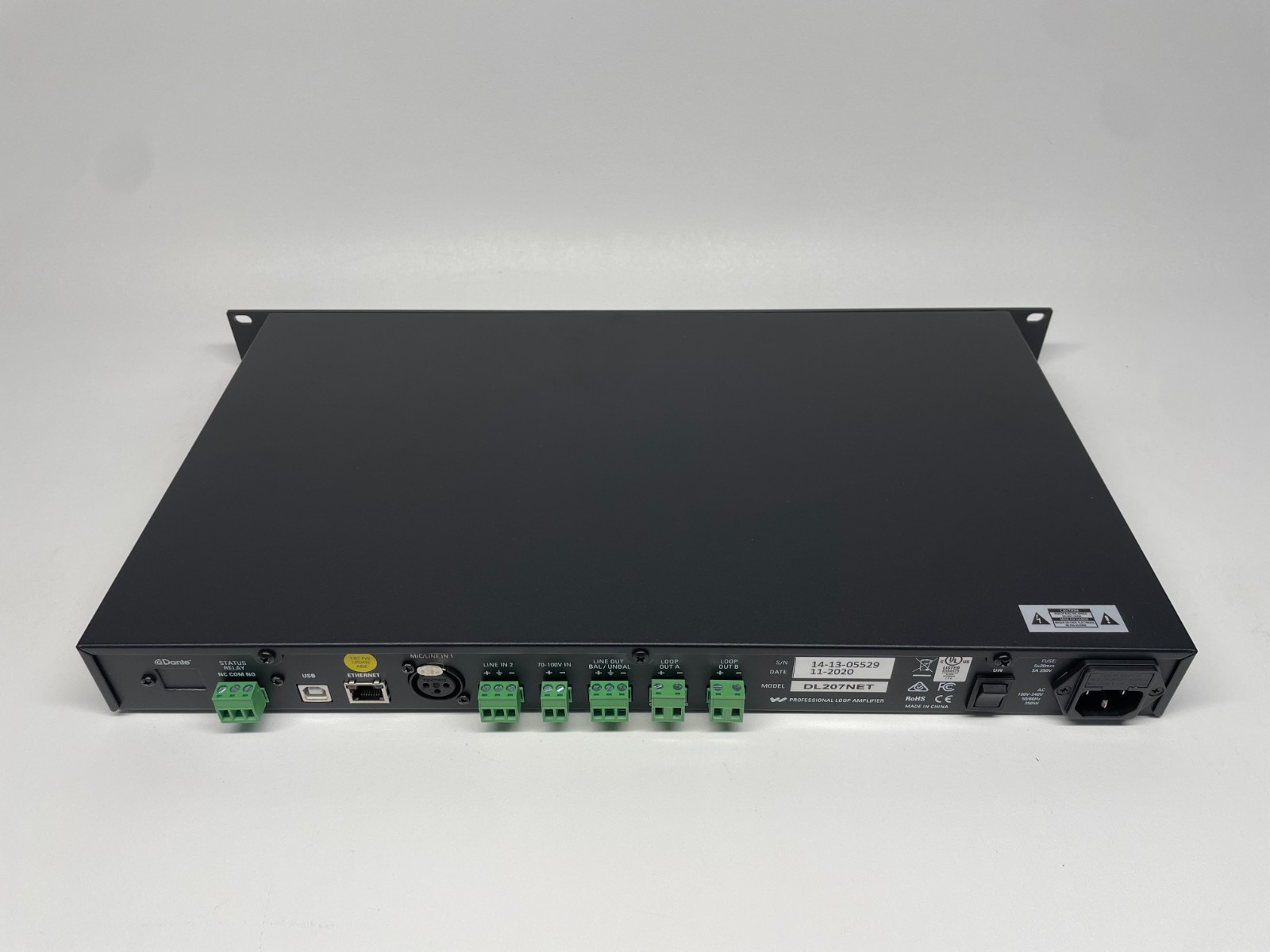 Williams AV DL207 NET Digi Loop DSP Dual Channel Professional Loop Amplifier