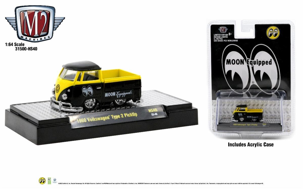 M2 Hobby Exclusive HS40 Mooneyes 1960 VW "Shorty" Type 2 Pickup Limited Ed 5,720