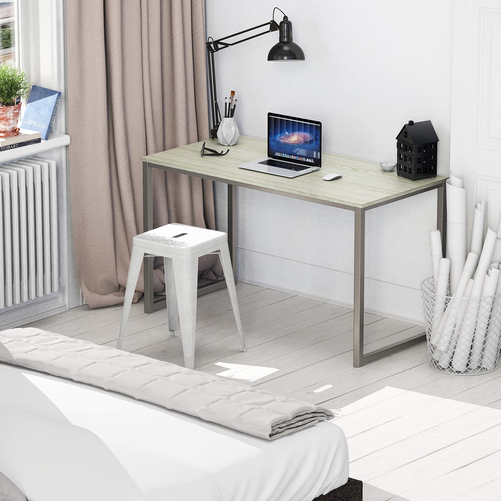 Home Office 40inch Computer Desk Maple