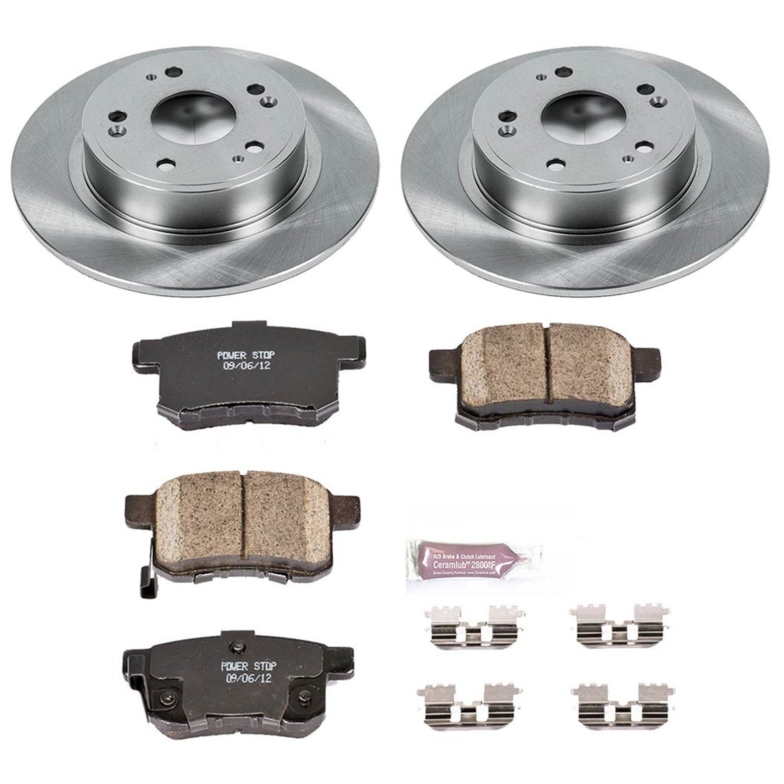 Power Stop KOE5368 Rear 1-Click OE Replacement Brake Kit for Accord / TSX