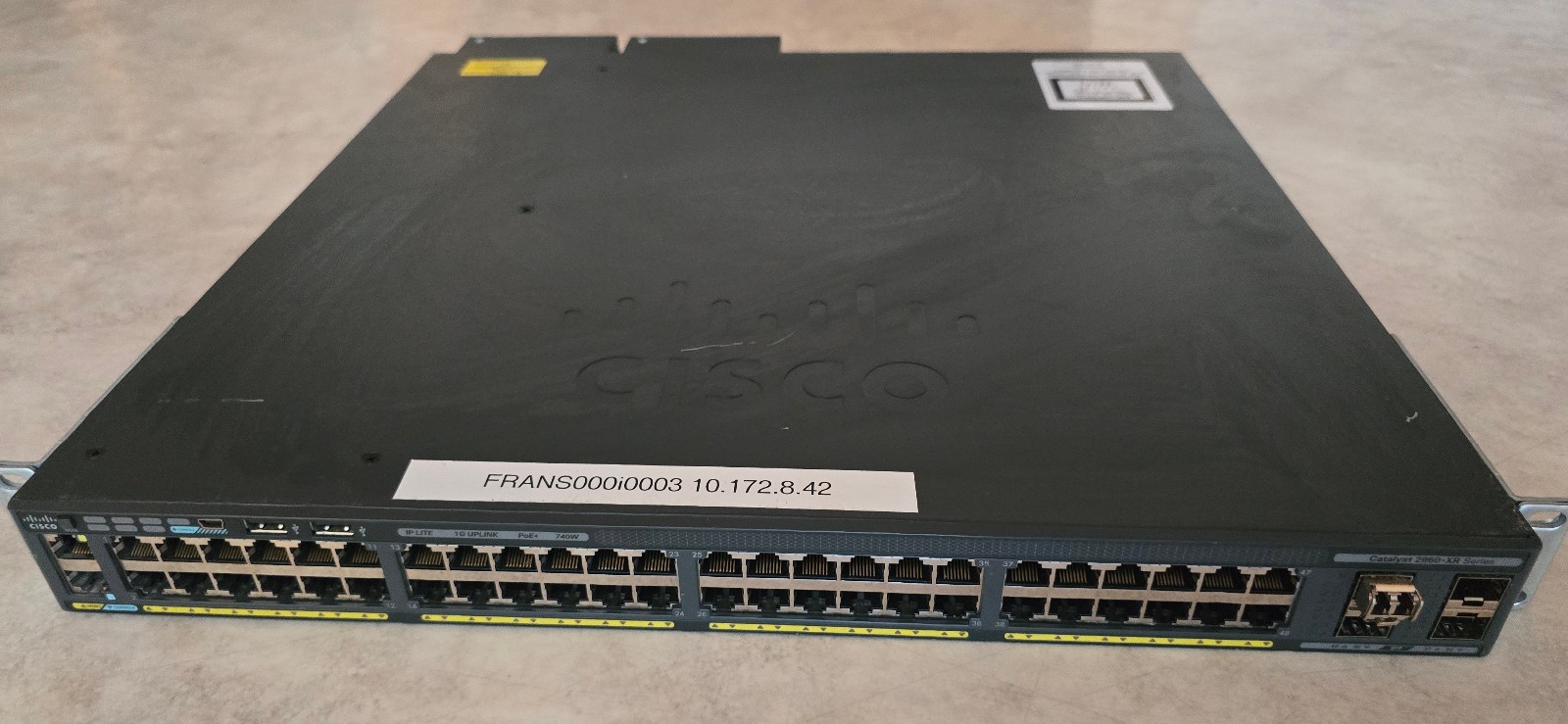 Cisco Catalyst 2960-XR Series WS-C2960XR-48FPS-I