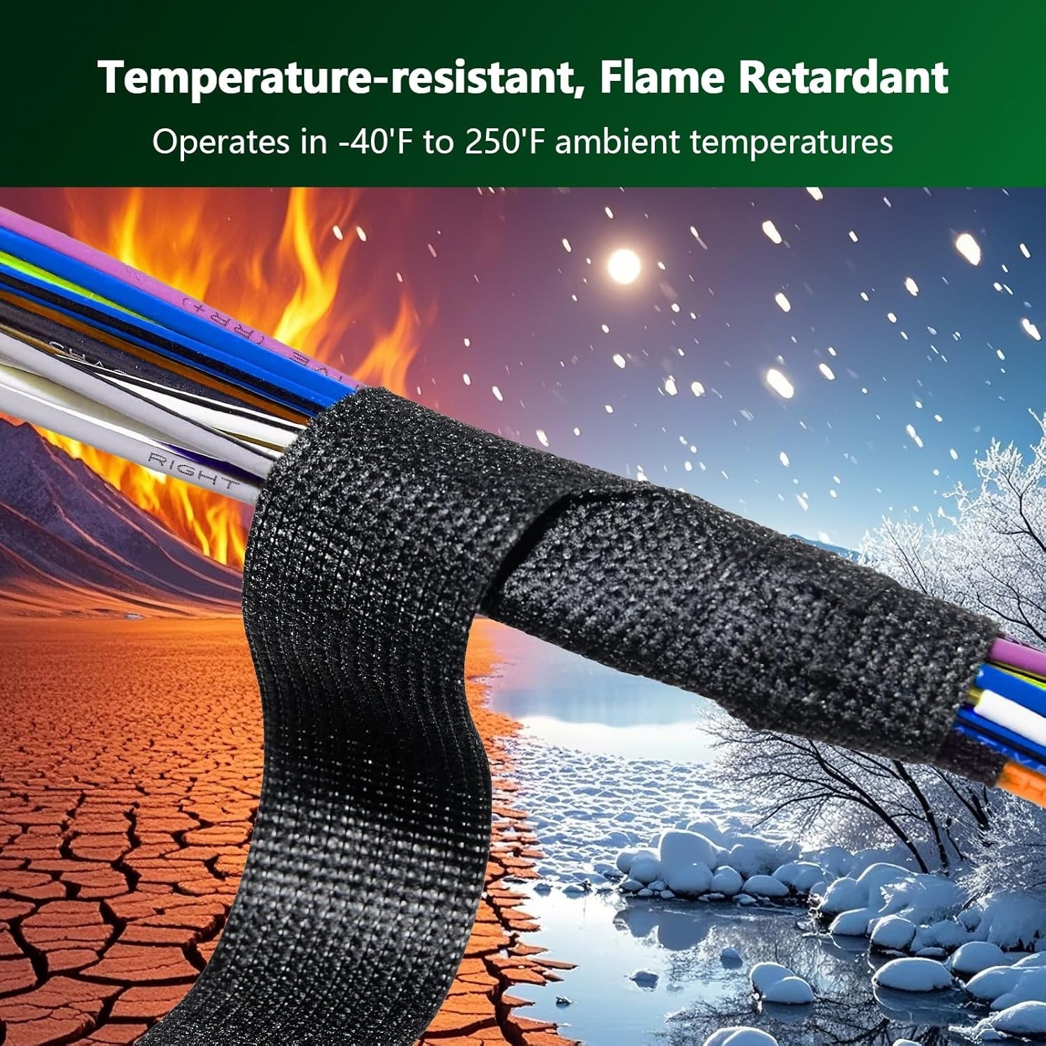 Protect Engine Wiring - 2 Rolls 100ft High Temp Wire Harness Tape