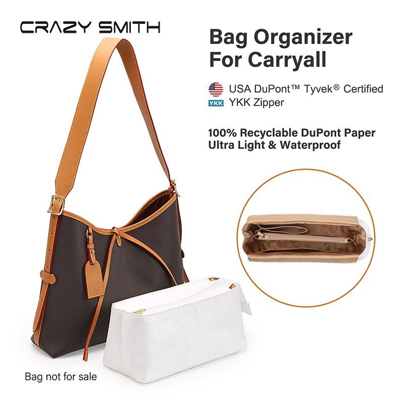 Ladys Handbag Insert For LV Carryall Crossbody Organizer Liner Shaper Divider