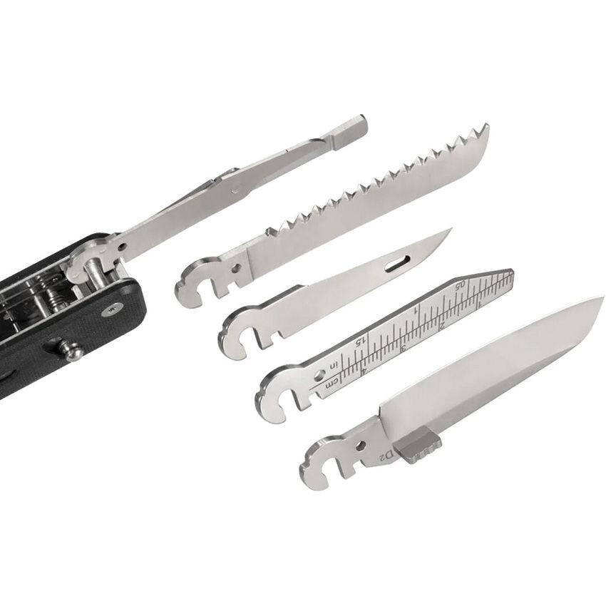Roxon Flex Companion Multi Tool Several Essential Tools With Black G10 Handles
