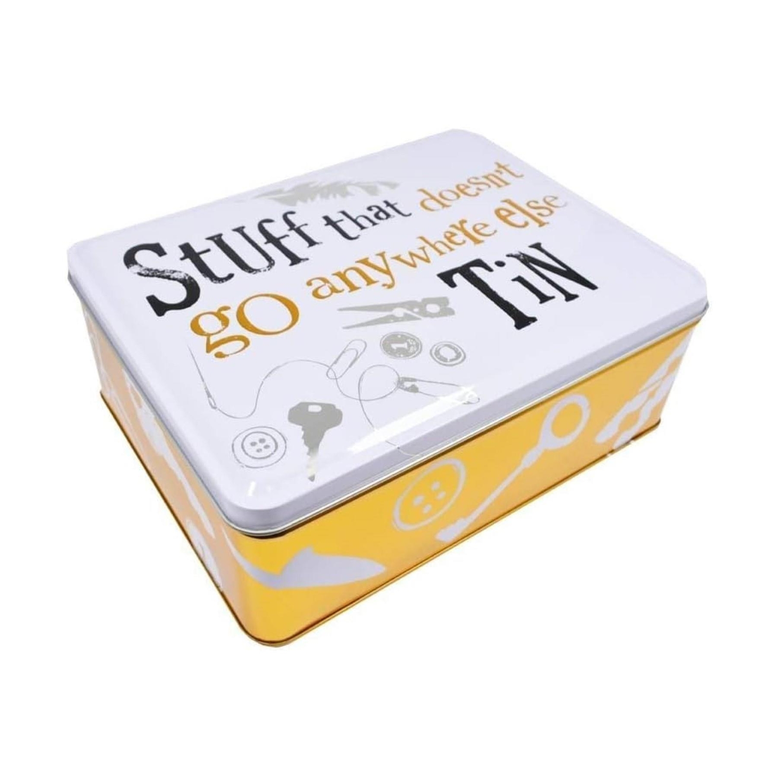 The Bright Side Storage Tin Fun Gift - Stuff that doesn't go anywhere else tin