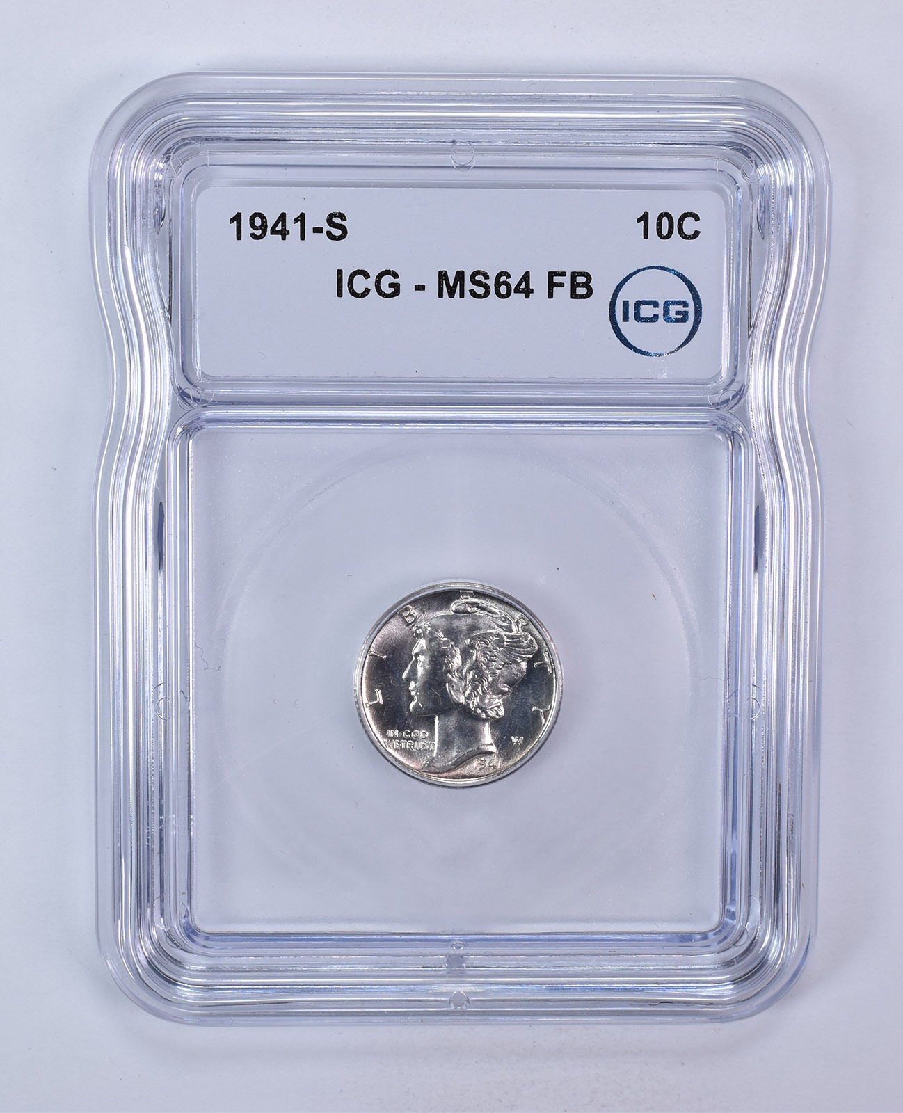 1941-S Mercury Dime MS64 FB ICG