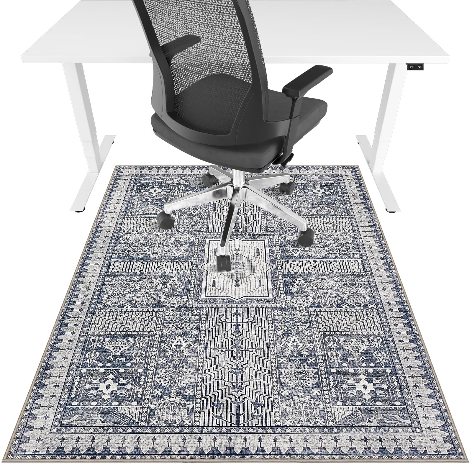 Office Chair Mat for Hardwood Floor & Tile Floor,36"X 48" 36"X 48", Grey