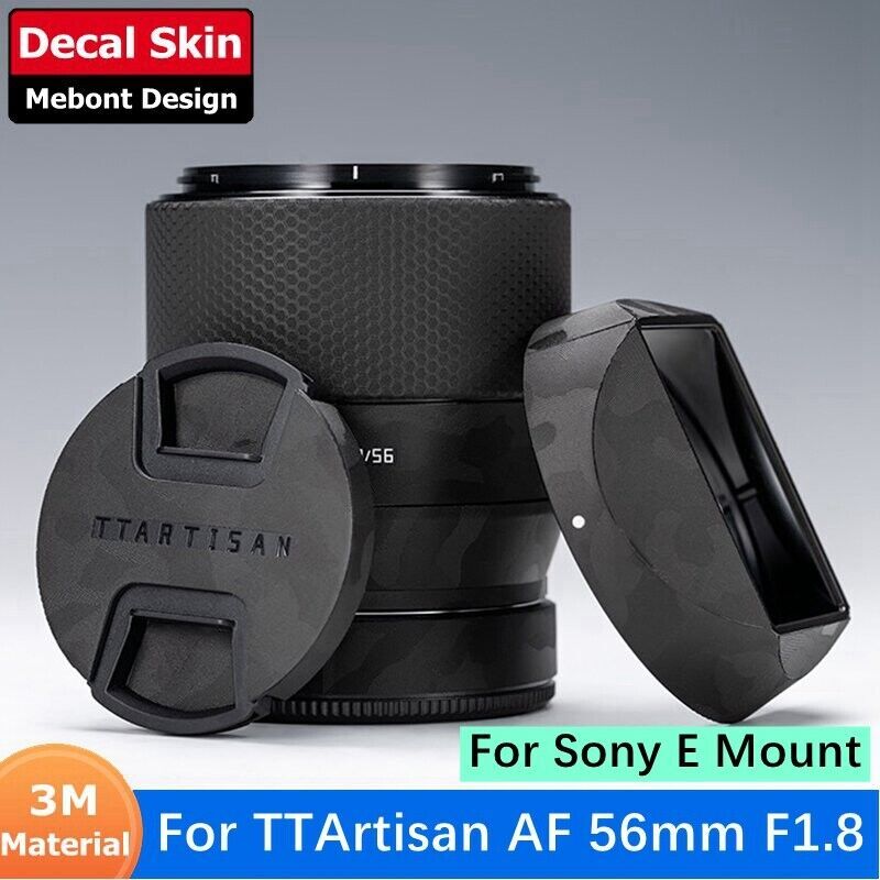Decal Skin For TTArtisan AF 56mm F1.8 Lens Sticker Vinyl Wrap Film Coat E Mount