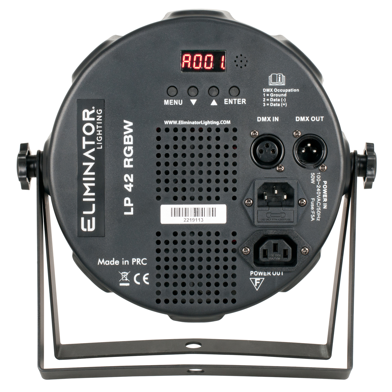(2) American DJ Eliminator LP 42 RGBW 42 x 1 Watt LED DMX Par Wash Lights+Cables