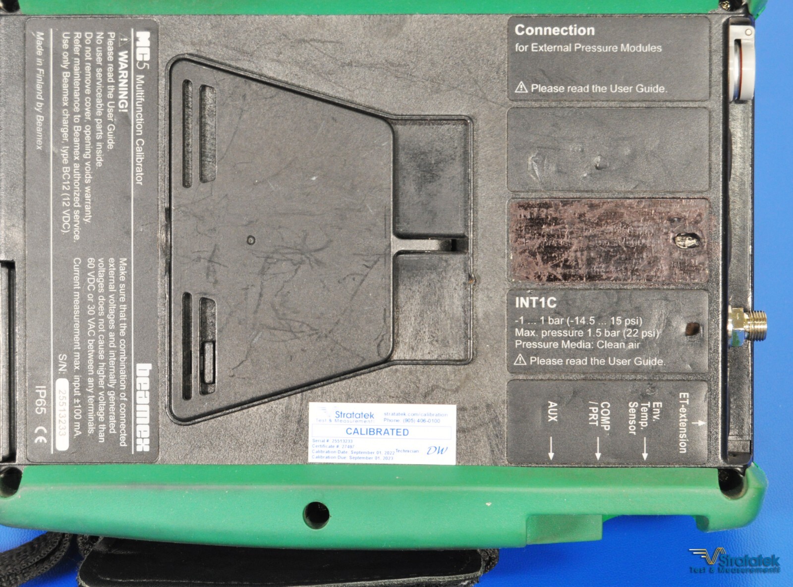 Beamex MC5 Multifunction Process Calibrator Fluke Leads - NIST Calibrated