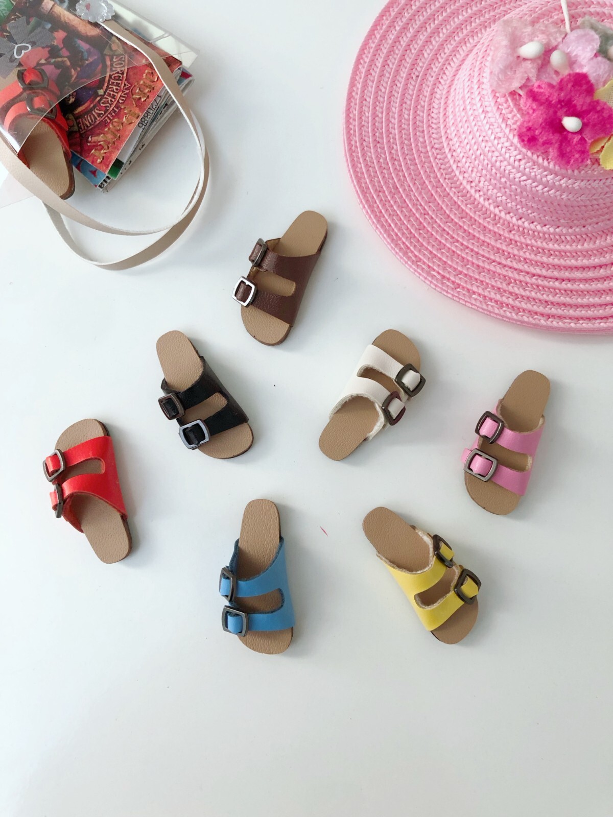 Sandals/Shoes for 1/6 flat feet Fashion Royalty/Blythe/Barbie Made to Move dolls