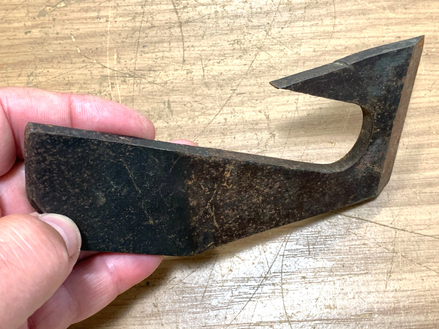 Antique Woodworking Cast Iron Barrel Scraper Blade tool