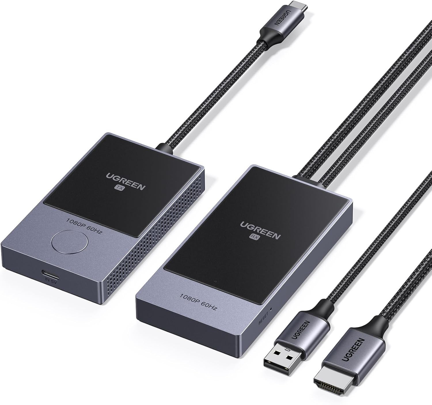 High-Performance USB C HDMI Wireless Kit - 164FT Range, Fast Charging Support