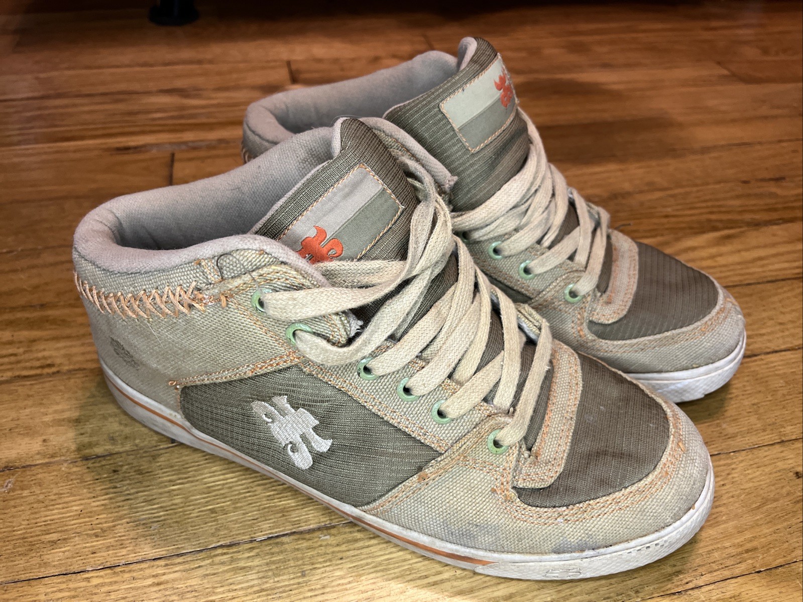 Ipath Skate Shoes Sz 12 W/ Stash Pocket Reed Mid Brown Suede Vtg Y2K Skater Punk