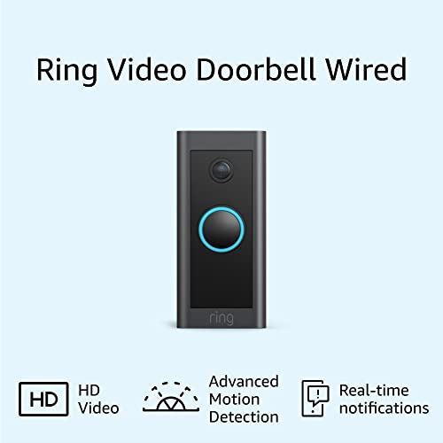 Ring Video Doorbell Wired – Convenient, essential features in a compact design,