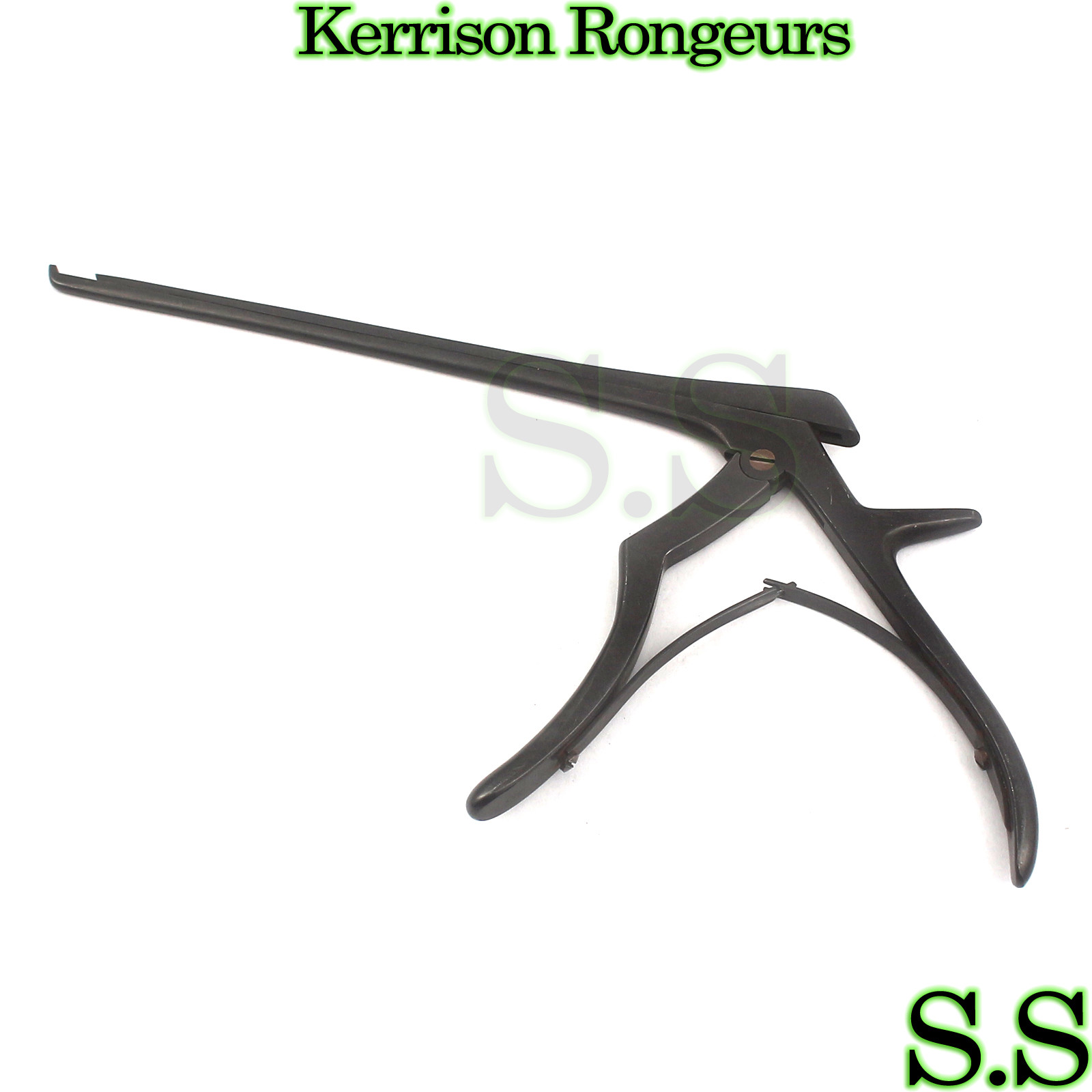 3mm Kerrison Rongeurs 8" Upward With Black Coating Orthopedic Instruments