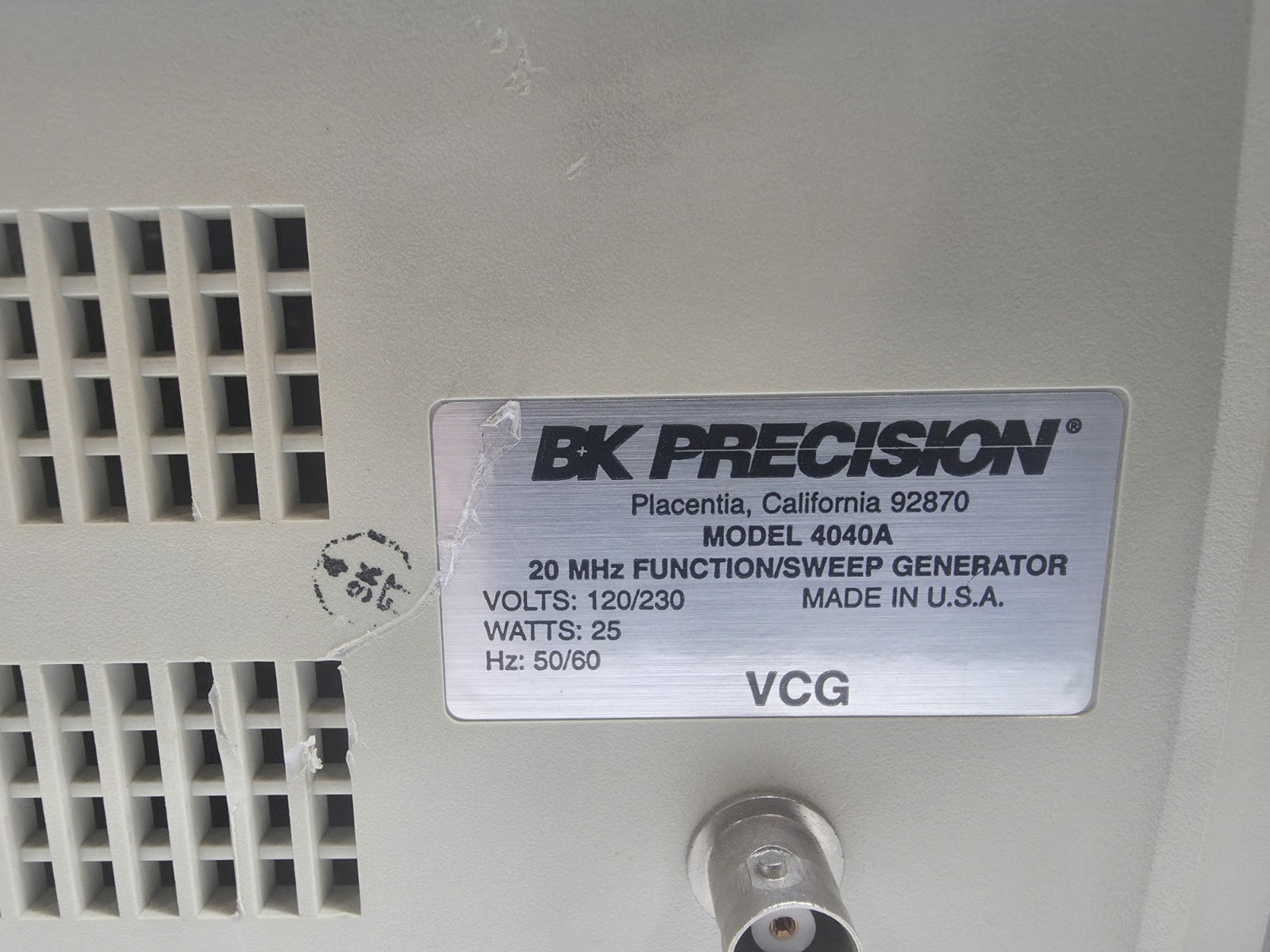 BK Precision 4040A Sweep / Function Generator Power Tested *Read*