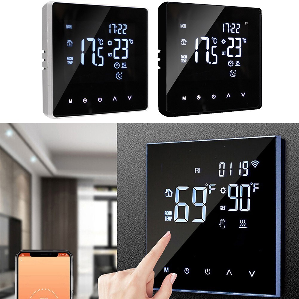 For Thermostat Programmable Wifi Wireless Home Room Sensor App Digital