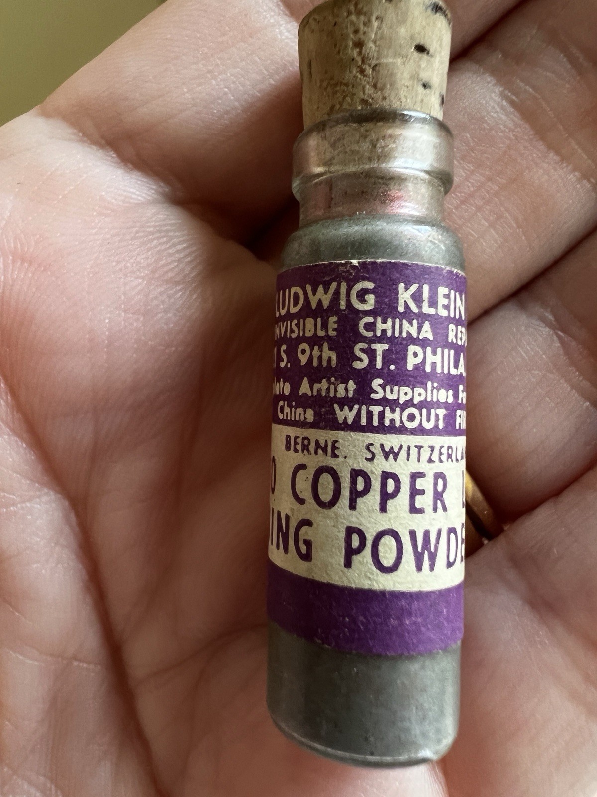 Artist COPPER Powder Genuine Lining #50 A Ludwig Klein & Sons Vintage Art Supply