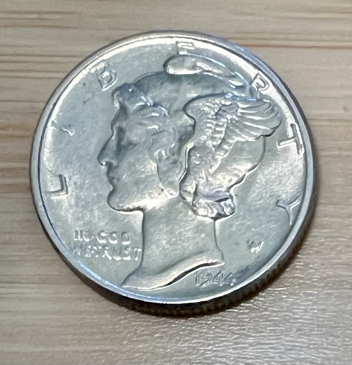 1944-P Mercury Dime 10C SILVER - Brilliant Uncirculated (BU)