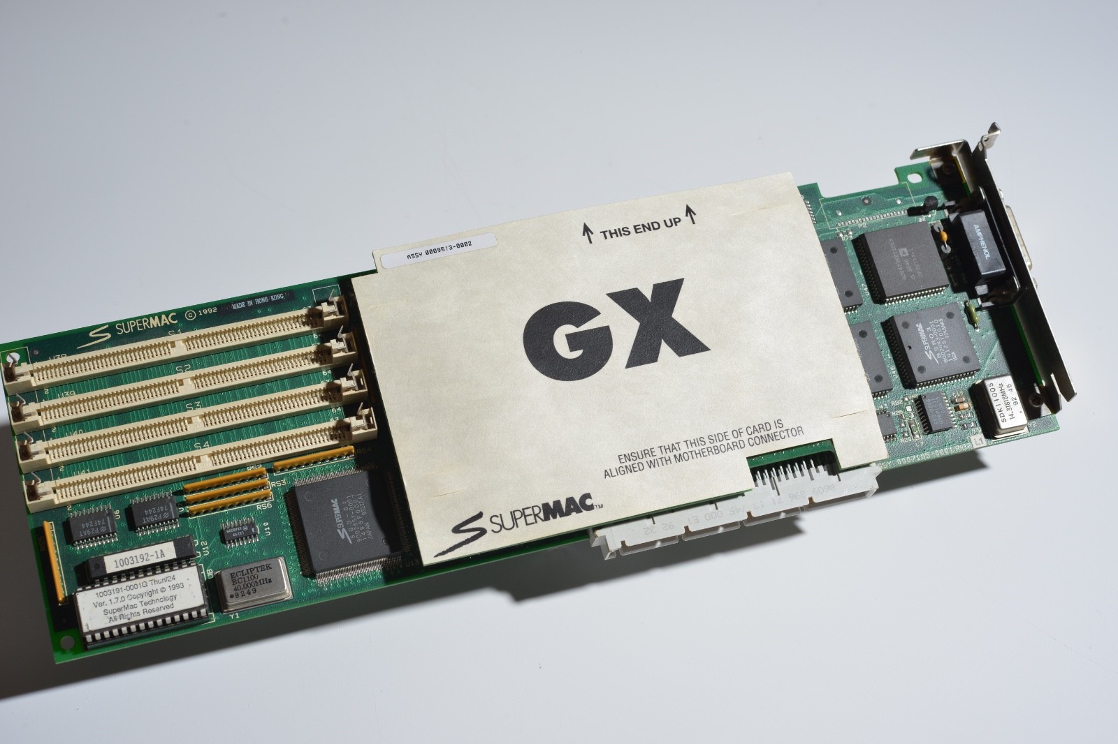 SuperMac Thunder/24 + GX DSP NuBus 24-bit Video Card for Macintosh IIci Quadra