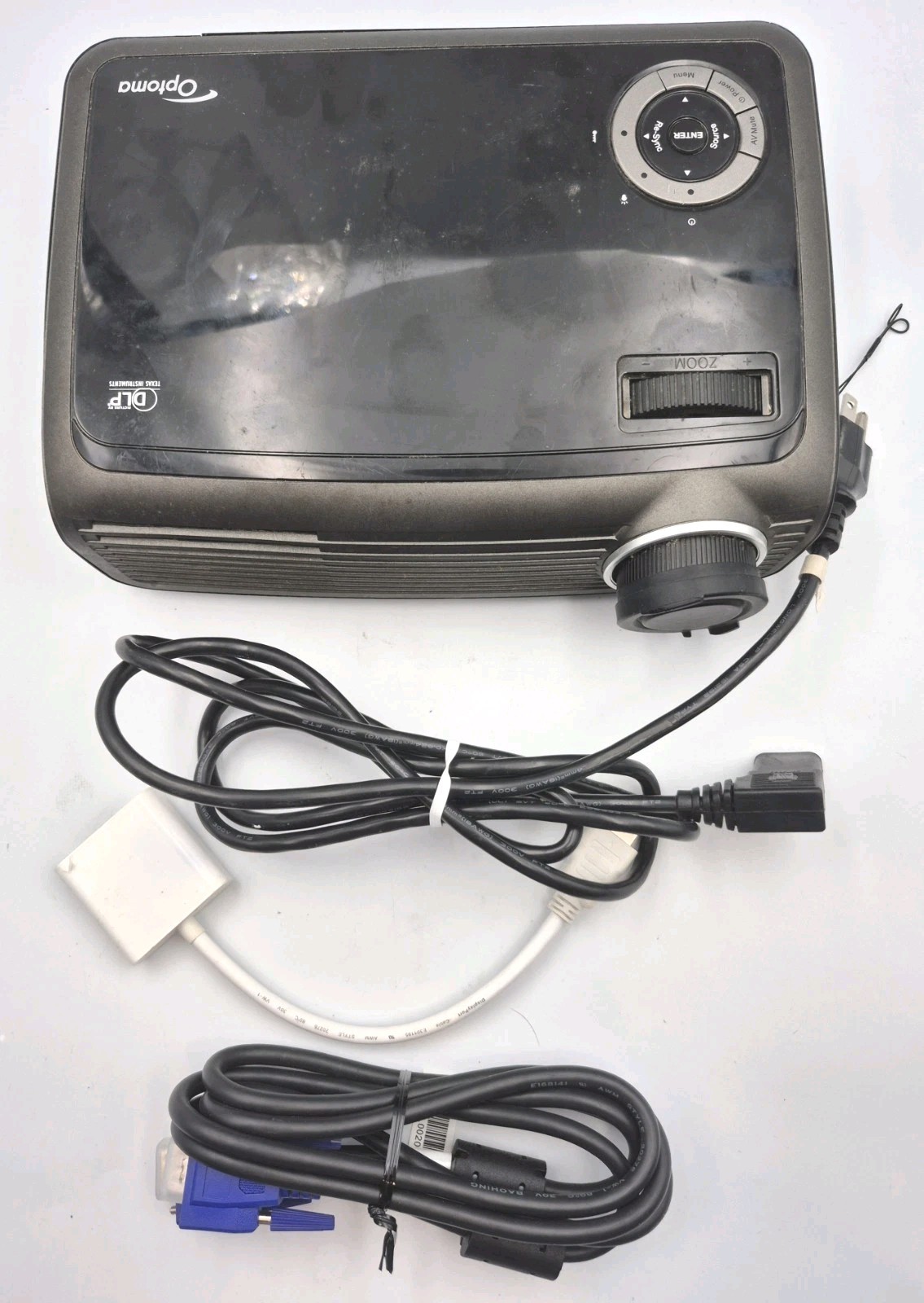 Optoma EP 728 DLP Projector Cables HDMI Connector User Manual TESTED