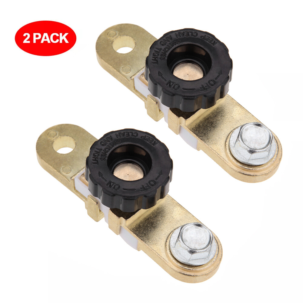 2PCS Side Mount Battery Terminal Switch Quick Cut Off Disconnect Safety Switch