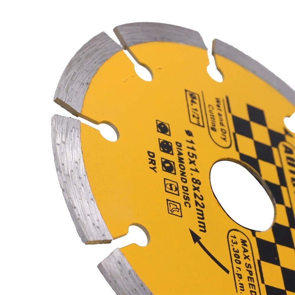 Disco de Corte Diamante de 4 1/2 Pulgadas para Amoladora Angular Disco de Corte