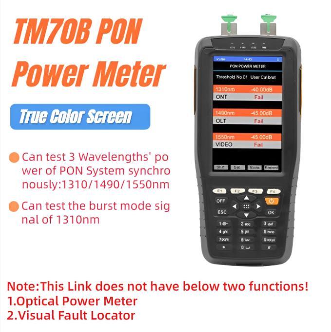 TM70B PON Fiber Optic Power Meter Wavelengths 1310/1490/1550nm Optic Fiber