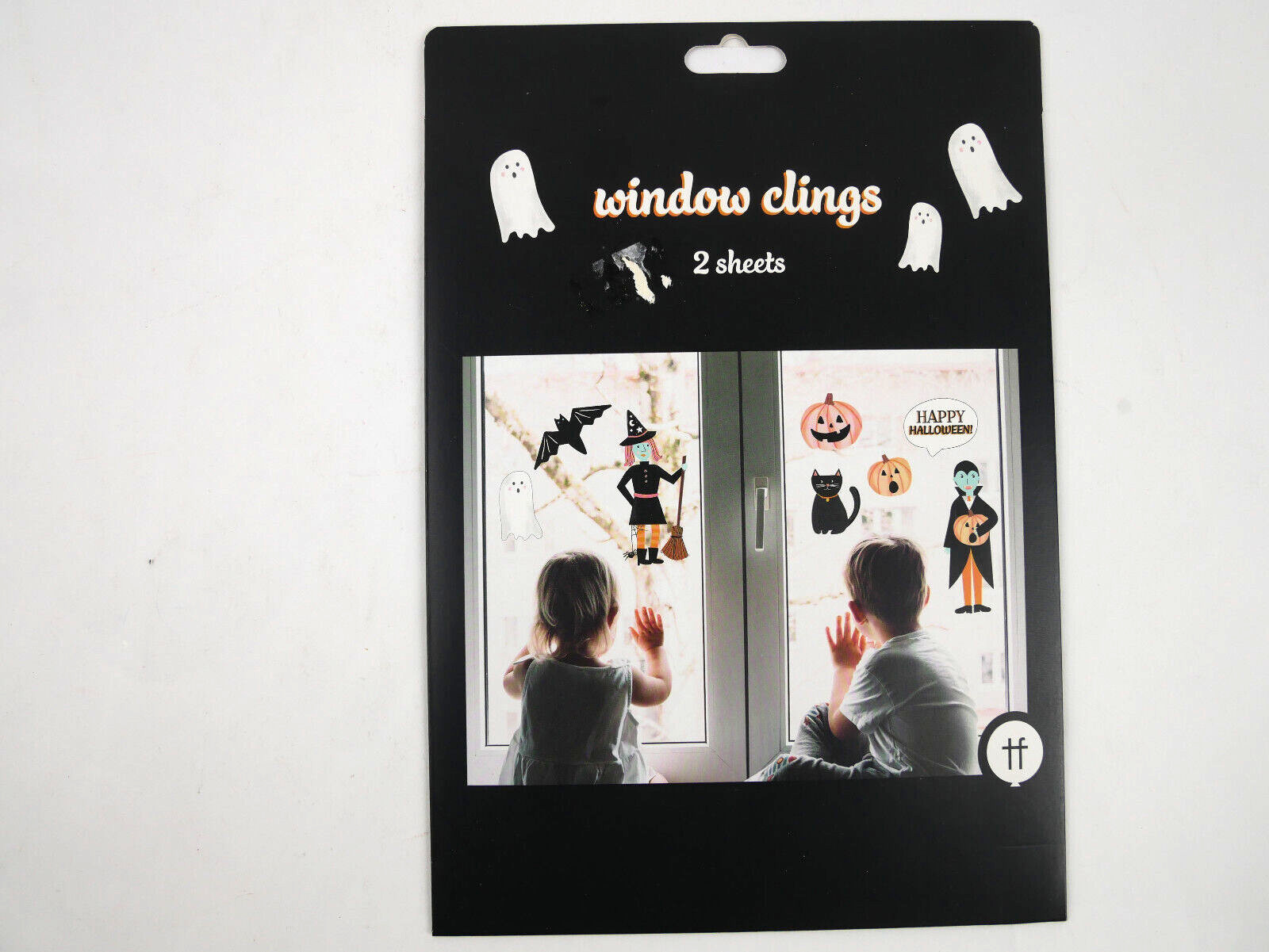 Halloween Window Clings 2 Sheets NEW in Package Window Decorations