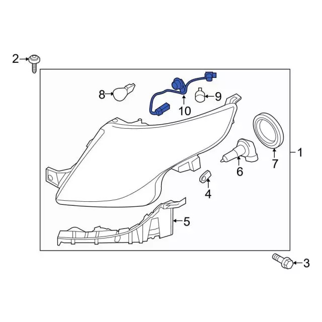 Genuine Ford Socket & Wire BB5Z13A006A