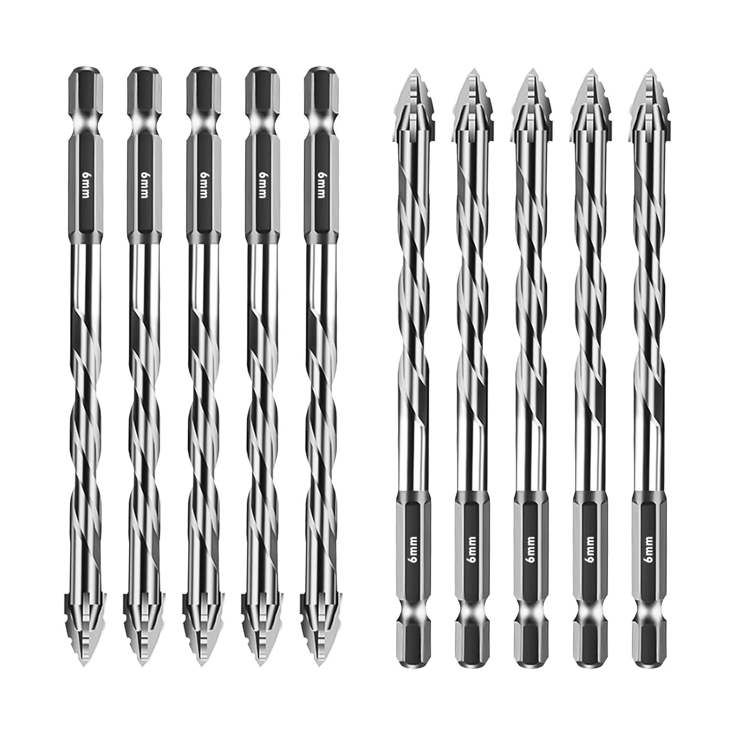 Eccentric Drill Bit Set Four-Flute Sawtooth Eccentric Drill Bit High Hardness