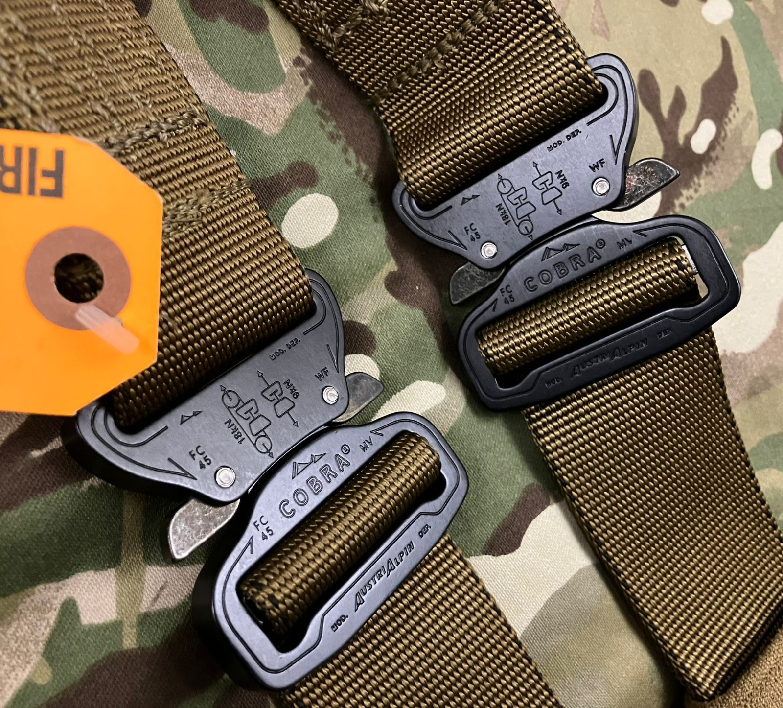 UKSF EAGLE IND CHEST STRAP MED. AUSTRI ALPIN COBRA 45MM BRITISH ARMY LEVEL PEAKS