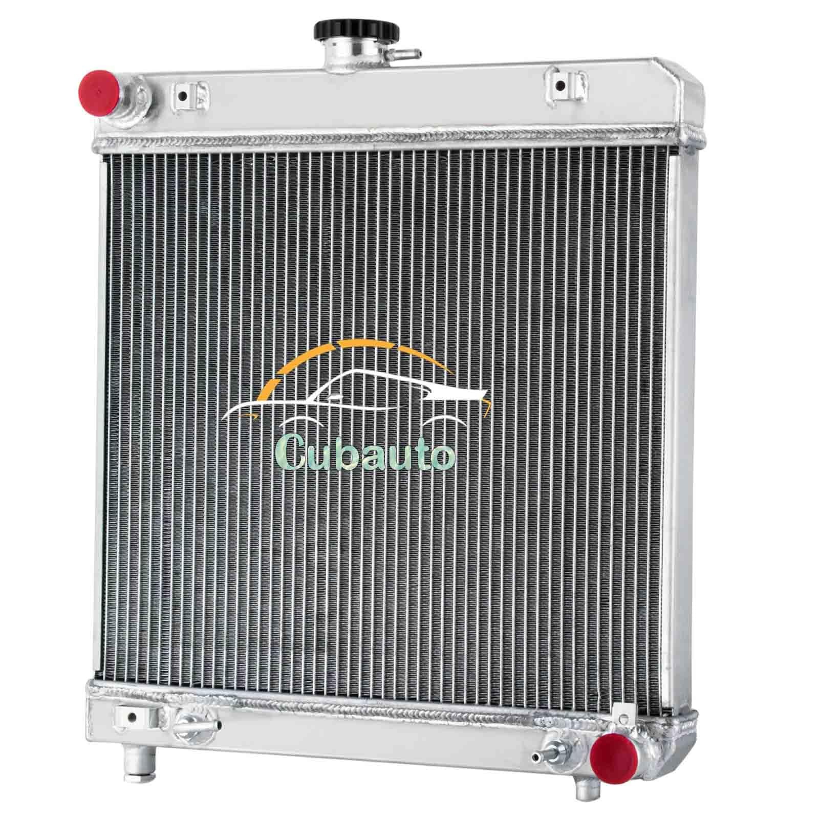 Aluminum 2 Row Downflow Radiator 1976-1985 for Mercedes-Benz 230 240D 280E 300D