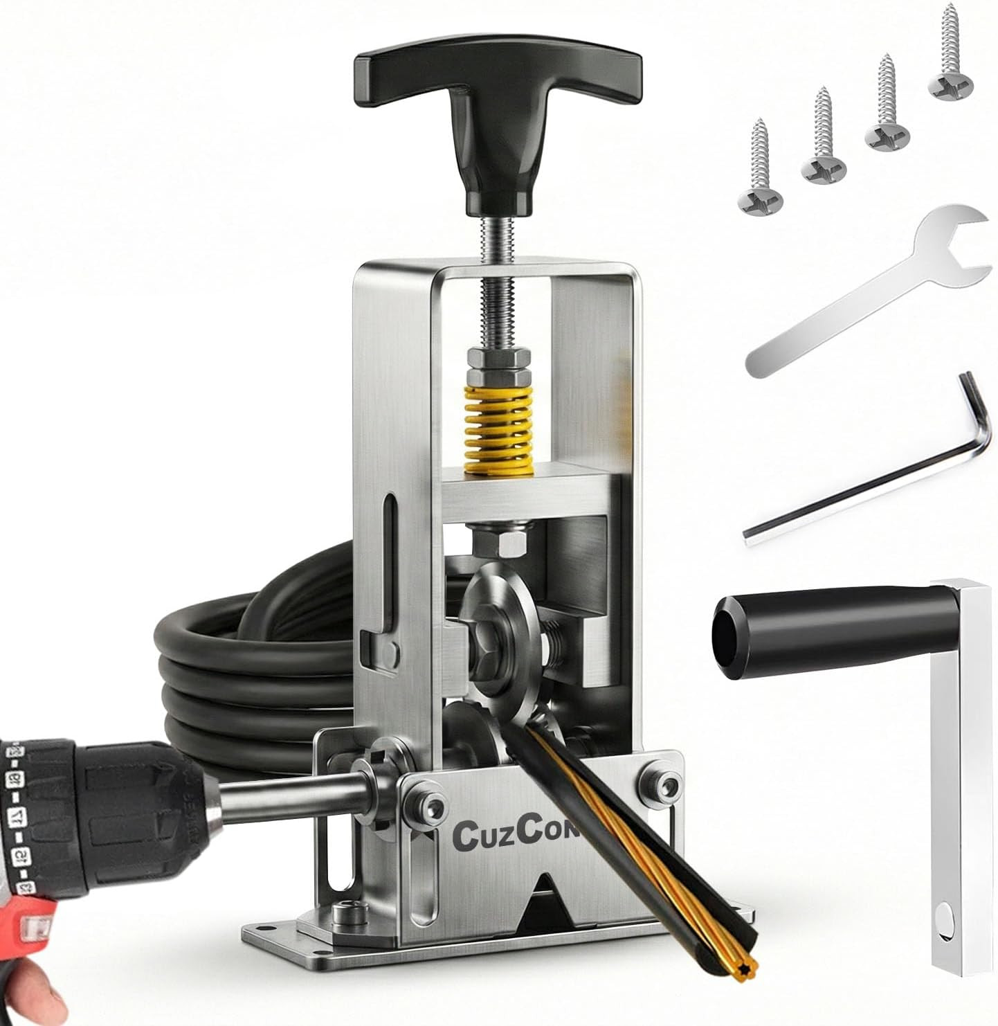 Wire Stripper Machine,0.03-1 Inch Wire Stripping Machine with Hand Crank,Portabl