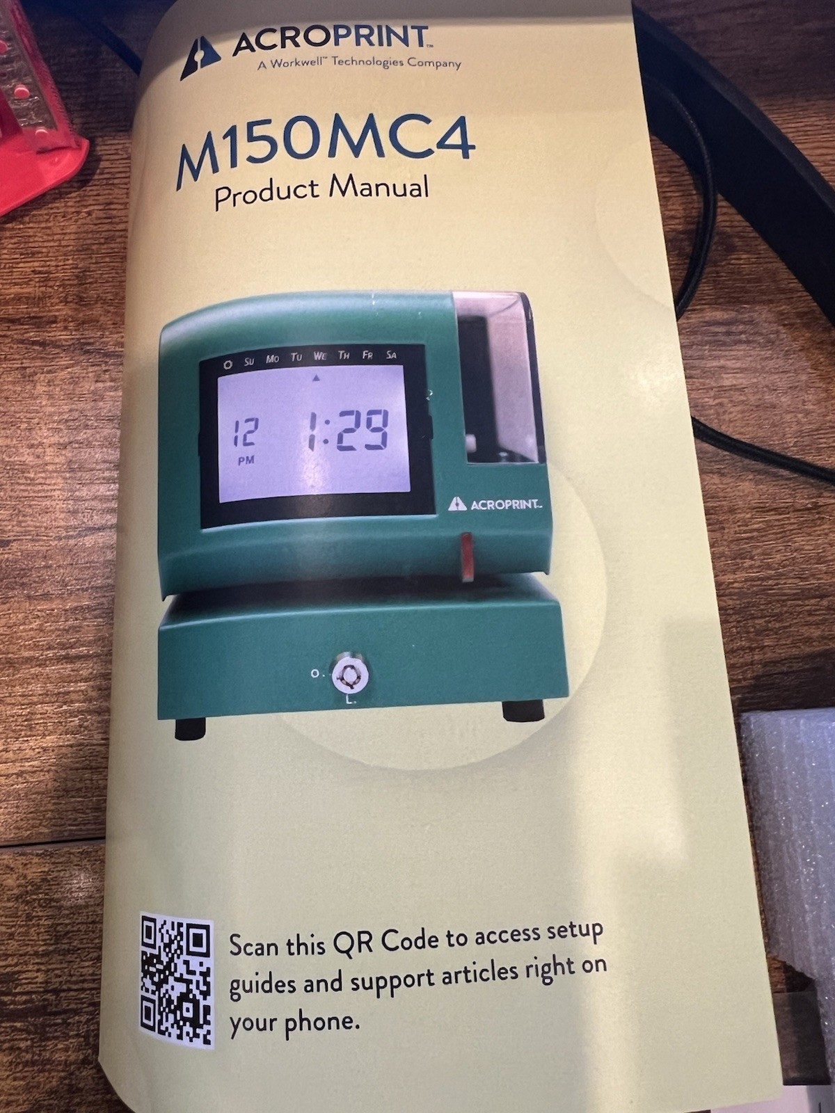 acroprint time recorder