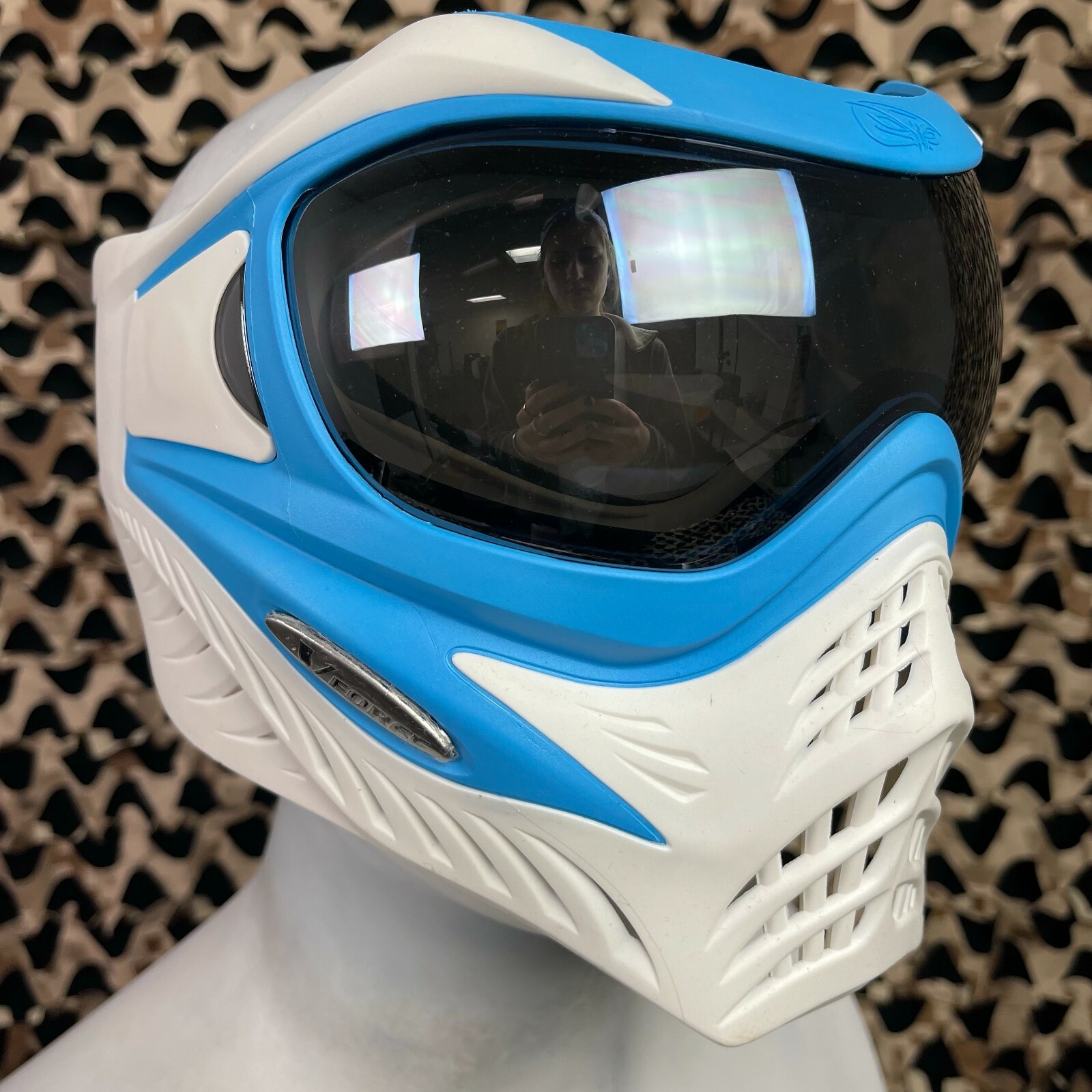 NEW V-Force Grill Paintball Mask - SE Blue/White